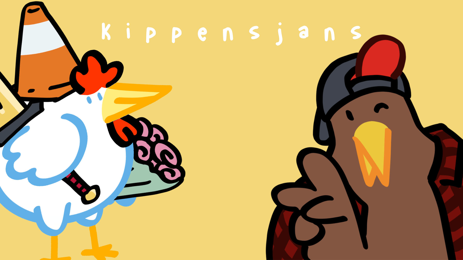 Kippensjans, a dressup game with point-and-click mechanics and silly, silly chickens, made for Global Game Jam 2024 - Josien Vos Portfolio